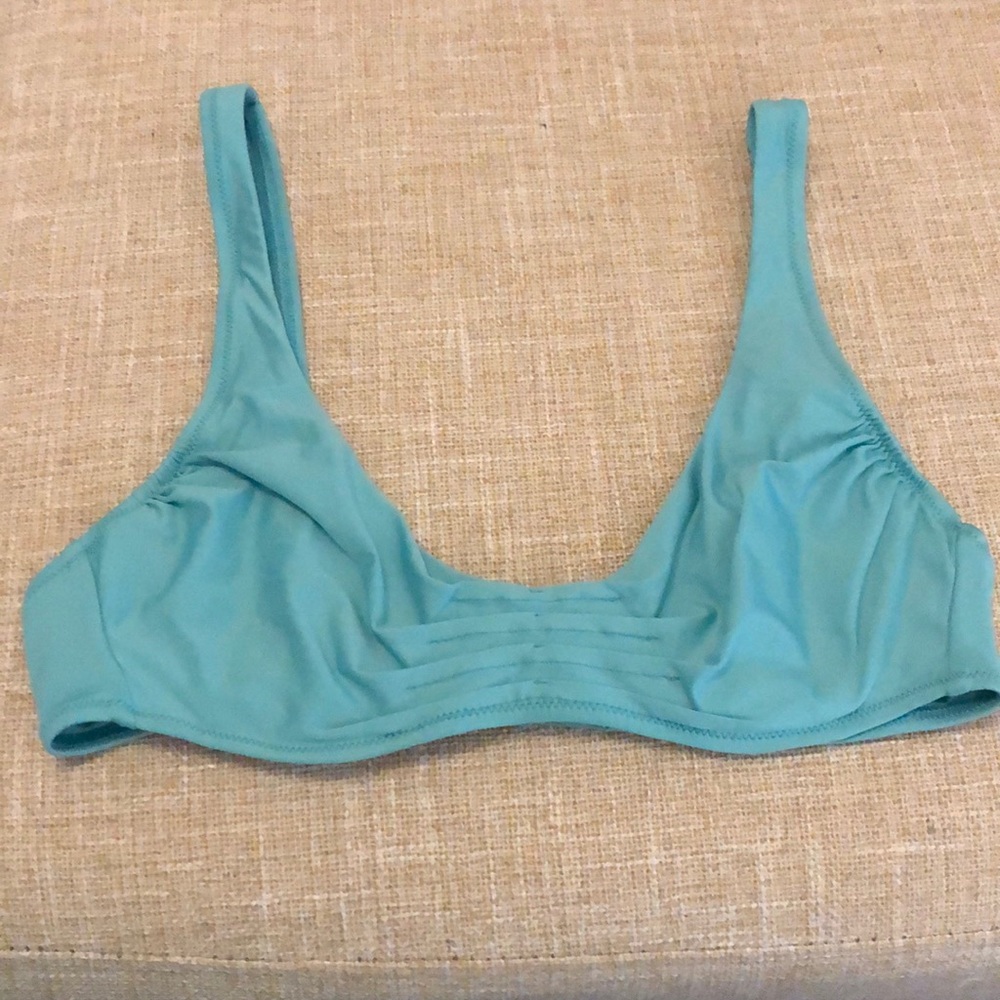 La Perla Anna Club turquoise aqua bikini top size 42/6 NEW